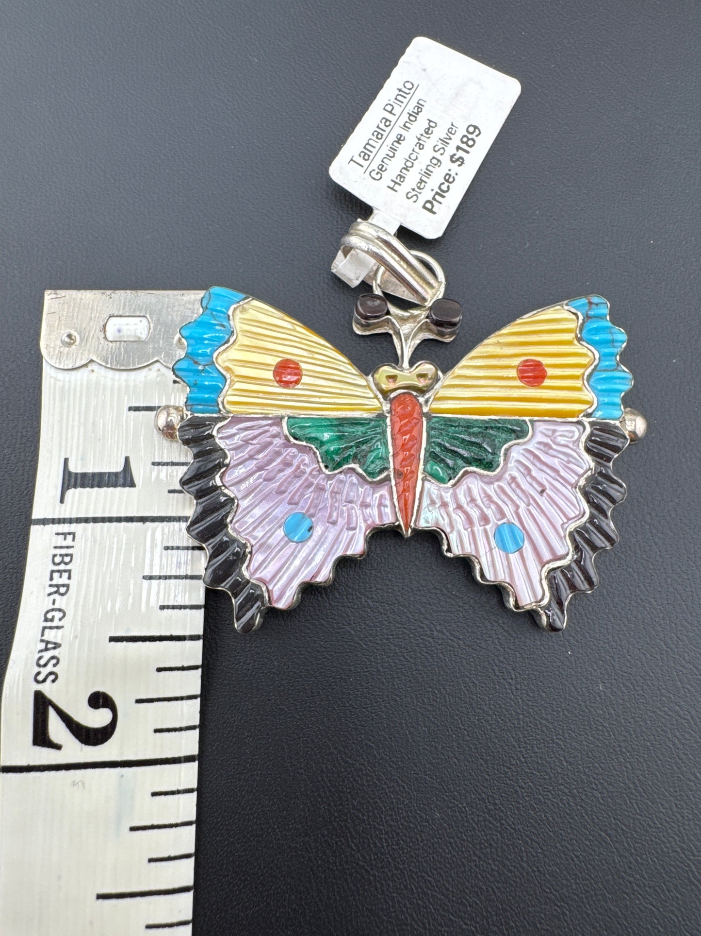 Tamara Pinto Butterfly Inlay Pendant