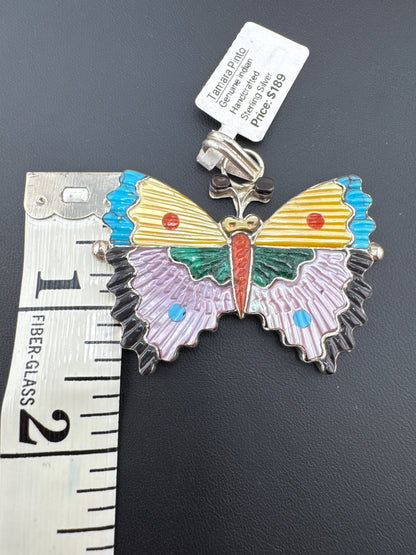 Tamara Pinto Butterfly Inlay Pendant