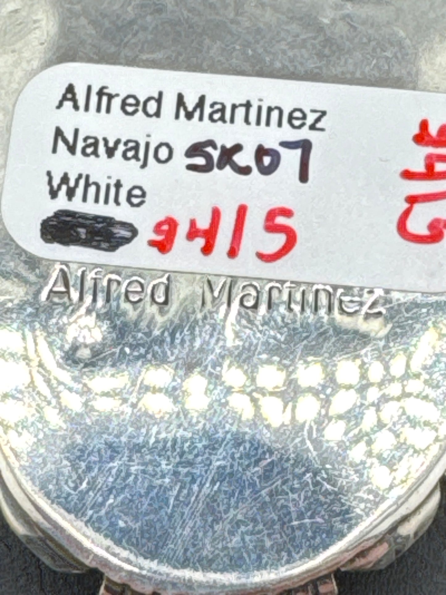 Alfred Martinez White Buffalo Pendant