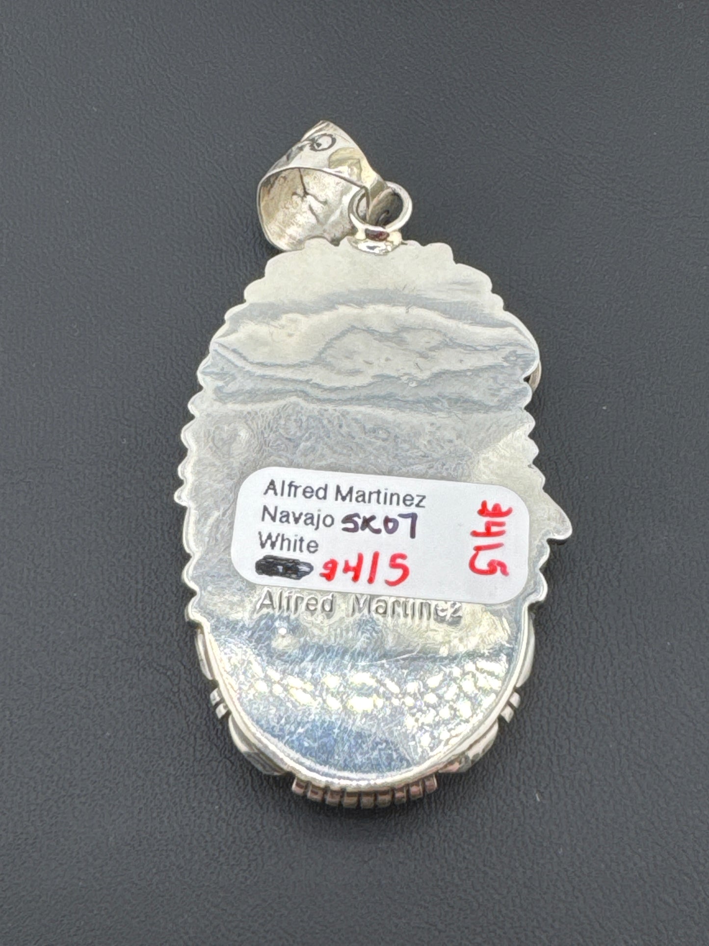 Alfred Martinez White Buffalo Pendant