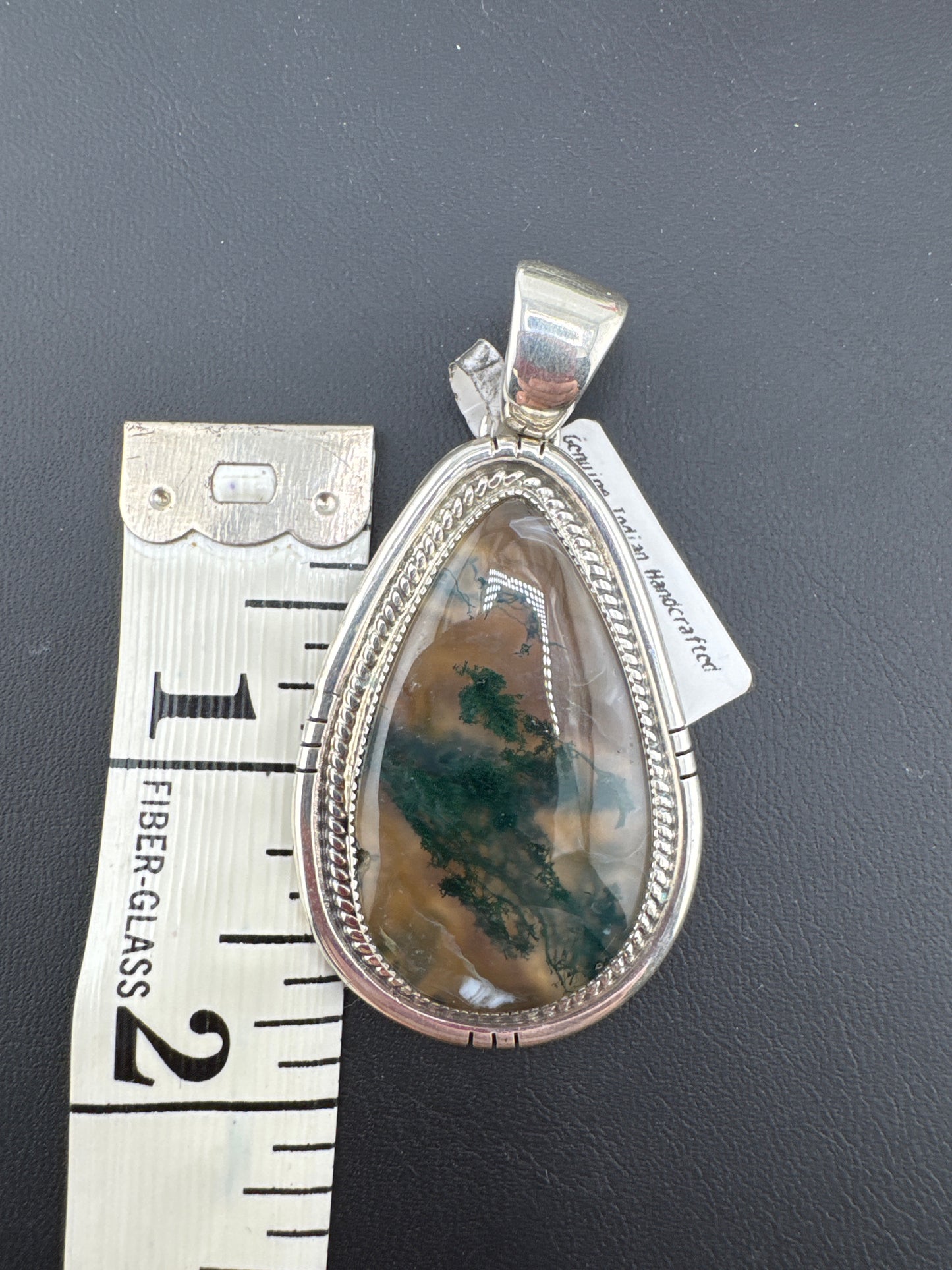 Annie McCarey Moss Agate Pendant