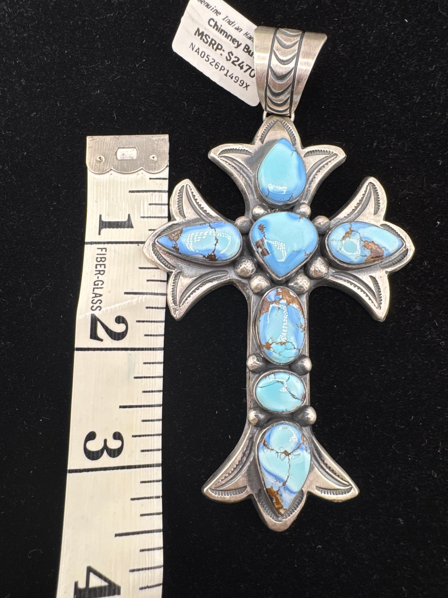 Chimney Butte Golden Hills Cross Pendant