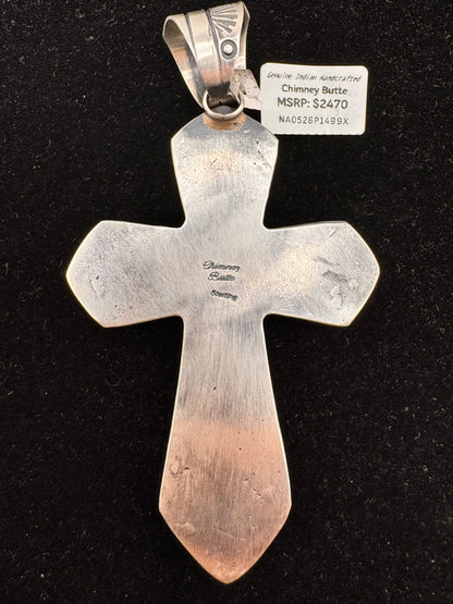 Chimney Butte Sonoran Gold Cross Pendant