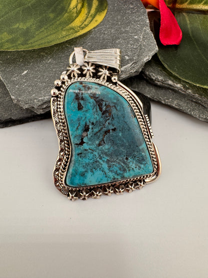 Rose Lincoln Turquoise Pendant
