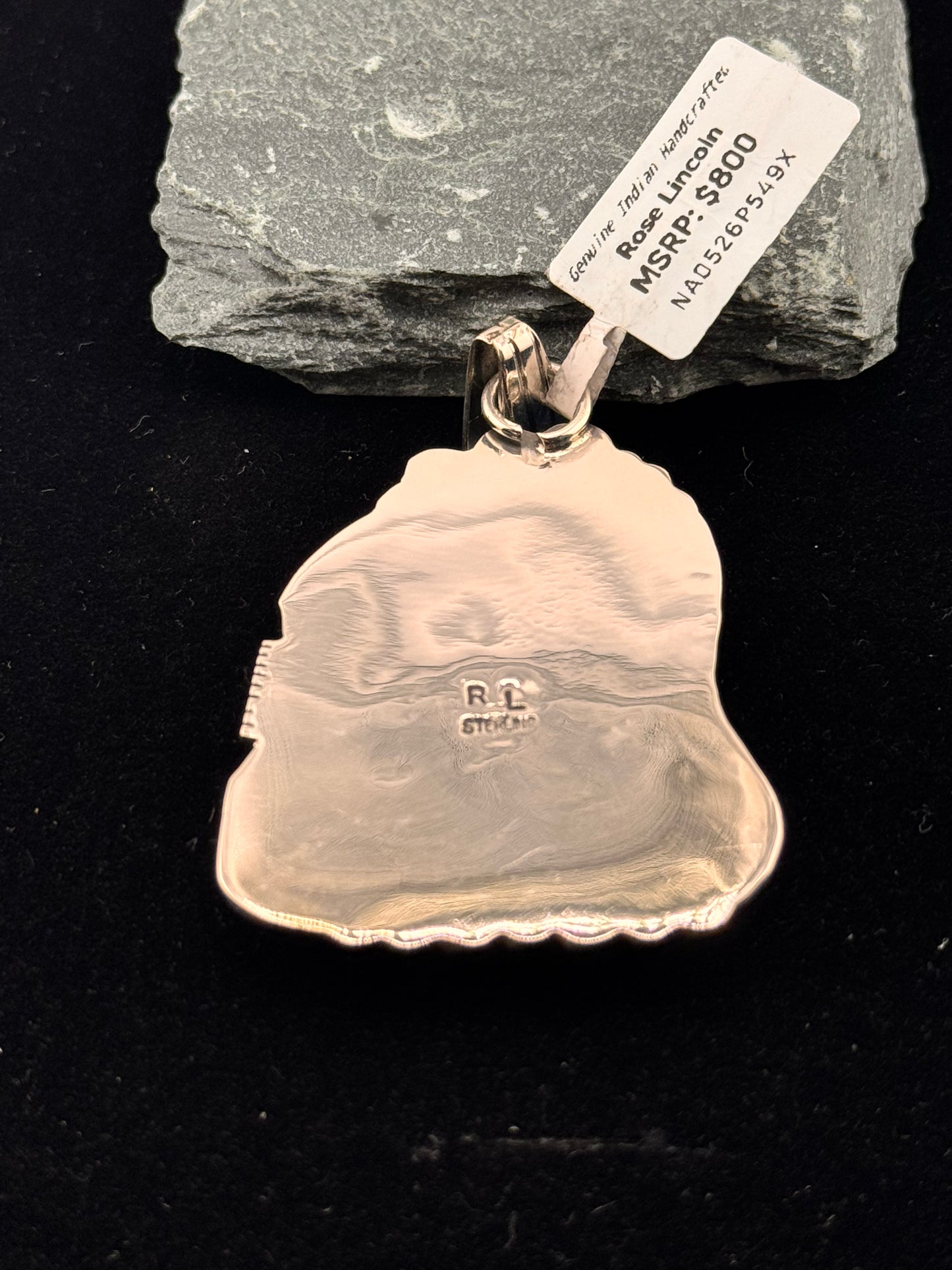 Rose Lincoln Turquoise Pendant