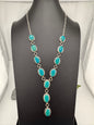 Jason B. Sterling Silver Turquoise Lariat-Style Necklace