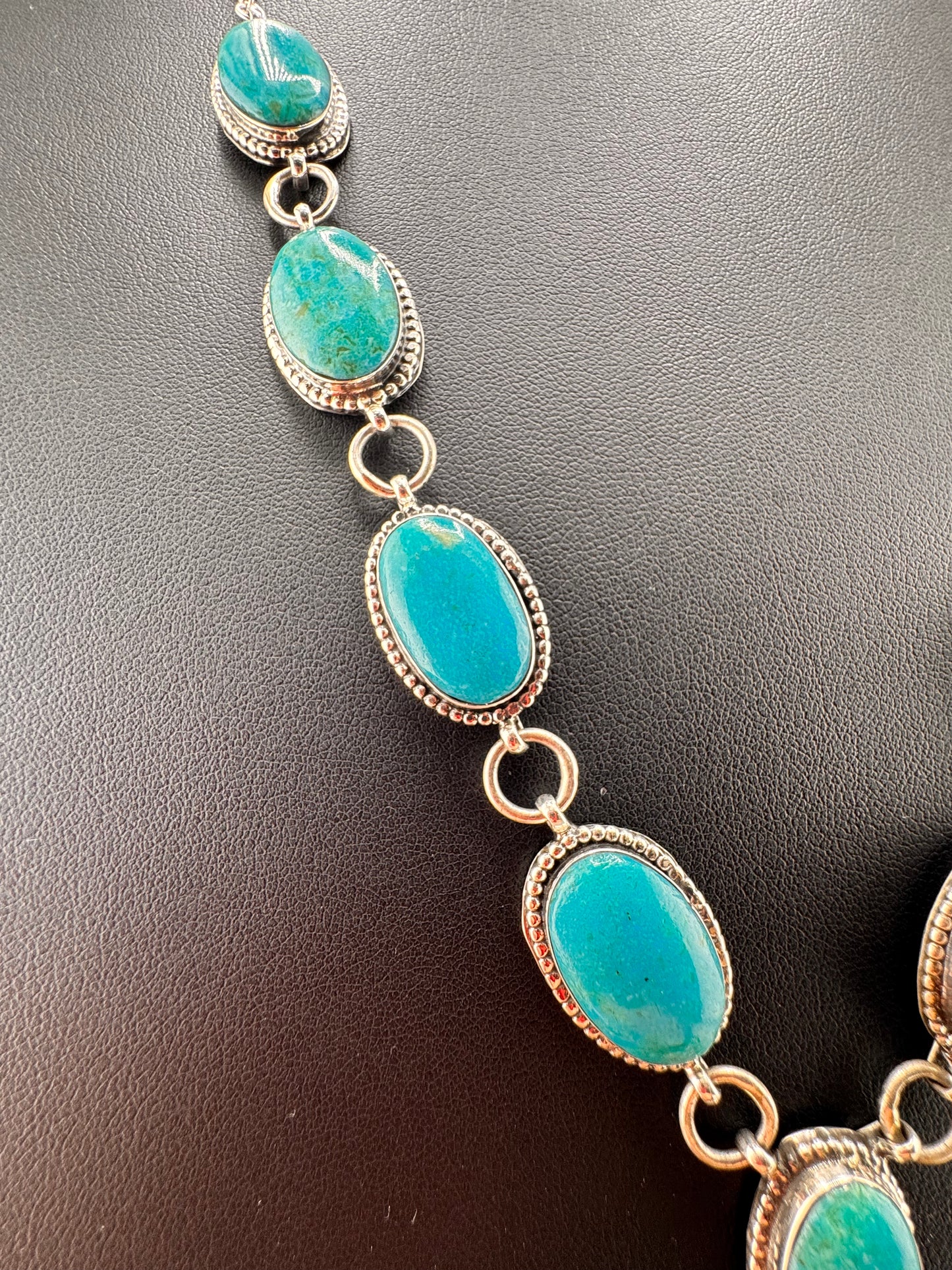 Jason B. Sterling Silver Turquoise Lariat-Style Necklace