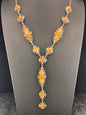 Running Bear Orange Spiny Lariat-Style Necklace