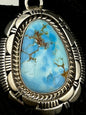Larry Yazzie Golden Hills Turquoise Handmade Navajo Pendant