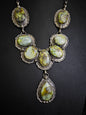 Gilbert Platero Palomino Statement Lariat Necklace Navajo Handmade