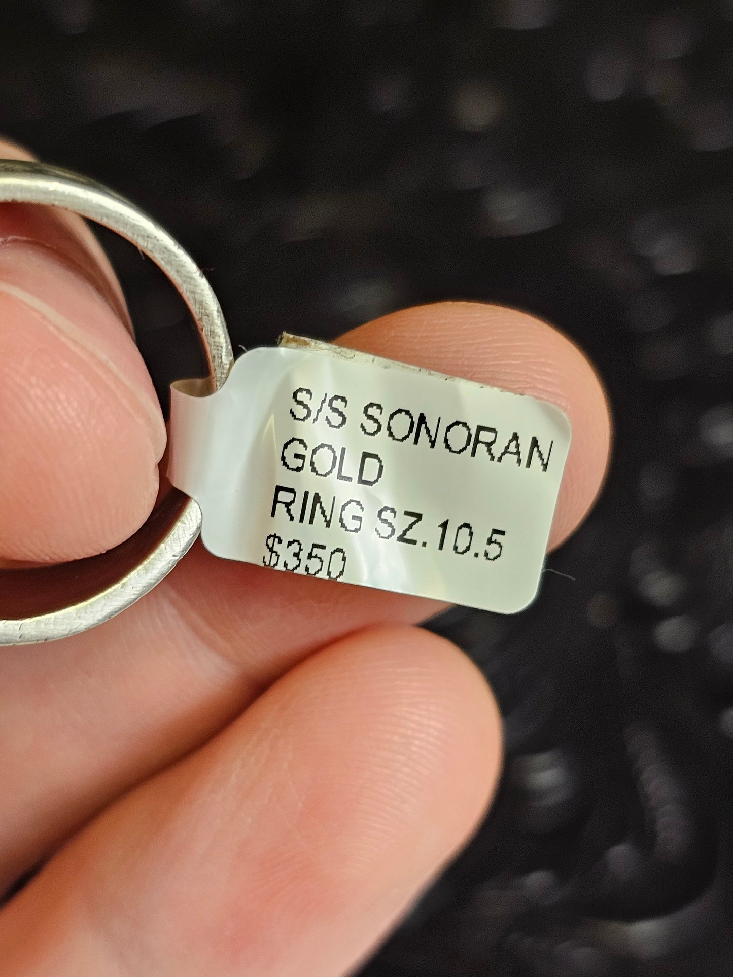 Daniel Benally Sonoran Gold Handmade Navajo Ring Size 10.5