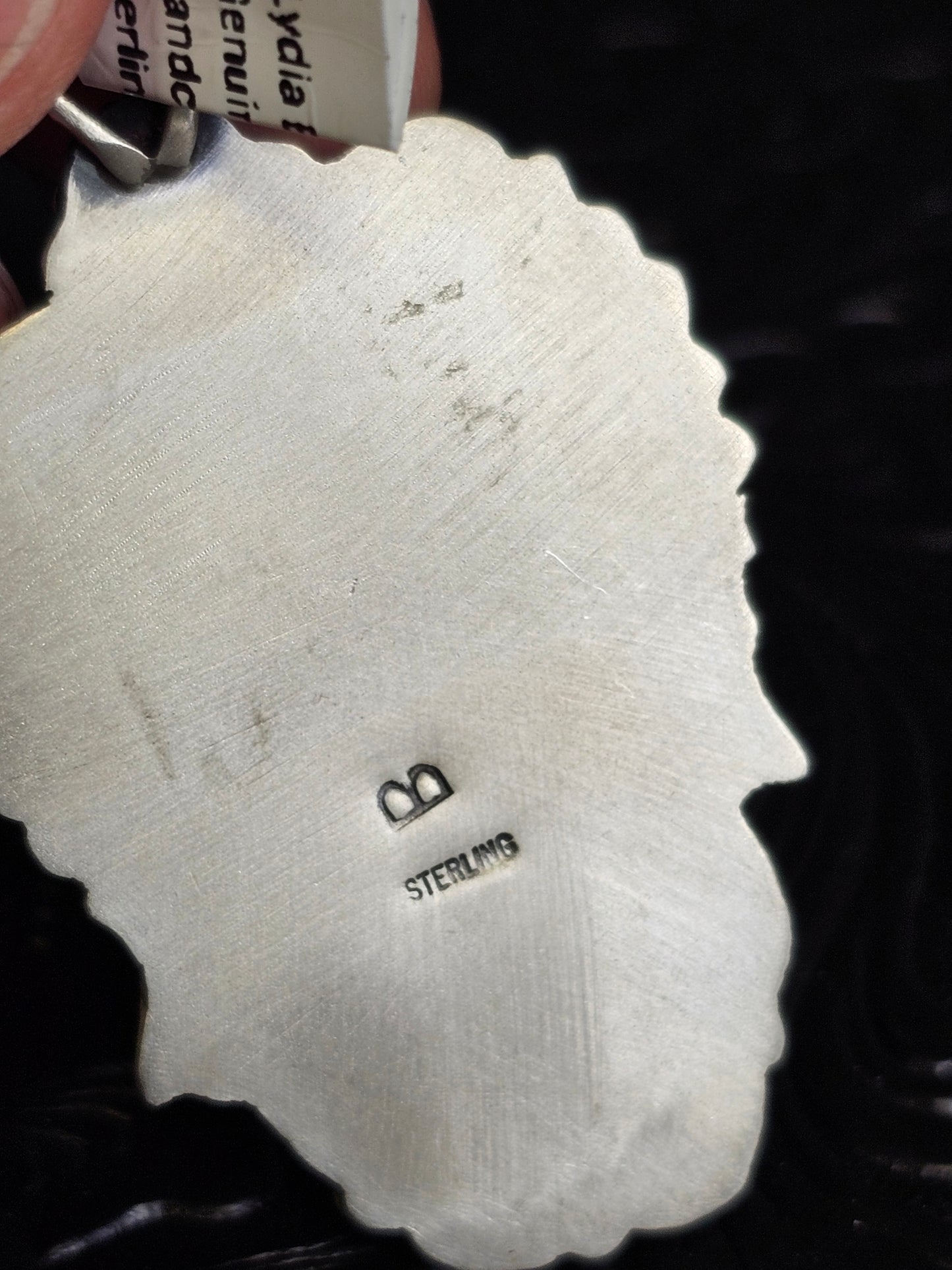 Lydia Begay Handmade Navajo Spiny Oyster Feather Pendant