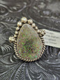 Jakaiya M. Andamooka Opal Handmade Navajo Ring Size 5