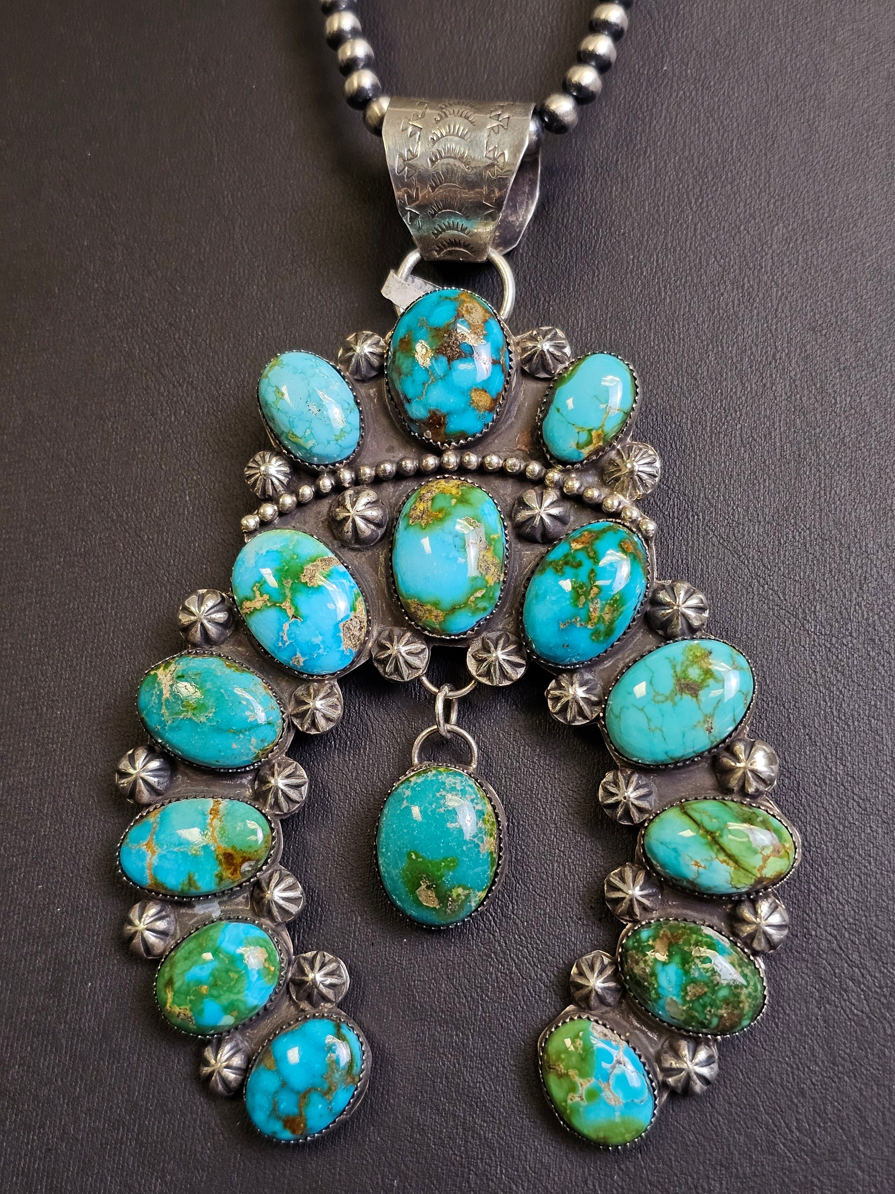 Cordarllo Lorenzo Chee Sonoran Gold Statement Naja Pendant – Turquoise ...